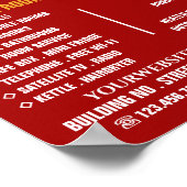 ホテルルームホテルアコモデーション広告ズ ポスター (角)