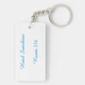 ホテルルーム鍵ビューティフルビーチギリシャwith文字ケ キーホルダー (裏面)