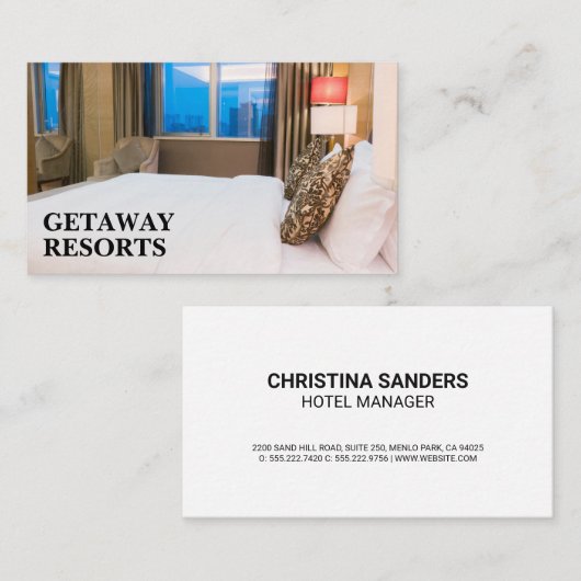 ホテルルーム 名刺 (正面/裏面)