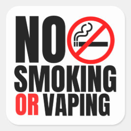 ホテルルームno喫煙標識 スクエアシール