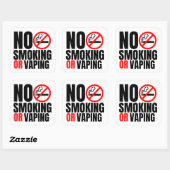 ホテルルームno喫煙標識 スクエアシール (シート)