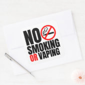 ホテルルームno喫煙標識 スクエアシール (封筒)