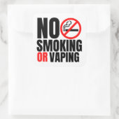 ホテルルームno喫煙標識 スクエアシール (バッグ)