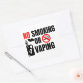 ホテルルームno喫煙標識 スクエアシール (封筒)