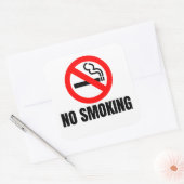 ホテルルームno喫煙標識 スクエアシール (封筒)