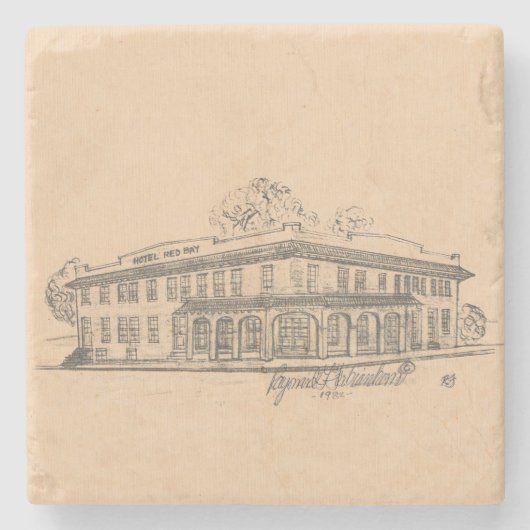 ホテルレッドベイマーブルストーンコースター ストーンコースター (正面)