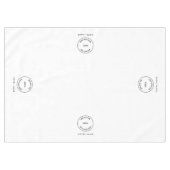 ホテルロゴ名を任意の色に変更 テーブルクロス (正面(横))