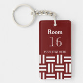 ホテルロッジリゾートカスタム鍵 キーホルダー (正面)