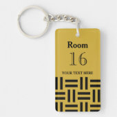ホテルロッジリゾートカスタム鍵 キーホルダー (正面)