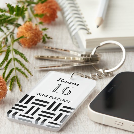 ホテルロッジリゾートカスタム鍵 キーホルダー (正面右)
