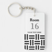 ホテルロッジリゾートカスタム鍵 キーホルダー (正面)