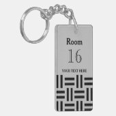 ホテルロッジリゾートカスタム鍵 キーホルダー (正面左)