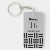 ホテルロッジリゾートカスタム鍵 キーホルダー (正面)