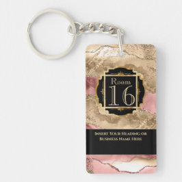 ホテルロッジリゾートバラ金ゴールドジオードマーブルDIY キーホルダー