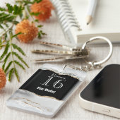 ホテルロッジリゾートルーム鍵アゲートジオードクリスタル キーホルダー (正面右)