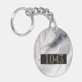 ホテルロッジリゾートDIY大理石石大理石シック キーホルダー (正面左)