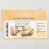 ホテル予約ステイケーショングフト券 招待状 (正面/裏面)