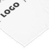 ホテル名とビジネスロゴを任意のエレガント色で追加 テーブルクロス (アングル)