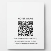 ホテル名ロゴ&QRコードサービス価格詳細 フォトプラーク (正面)