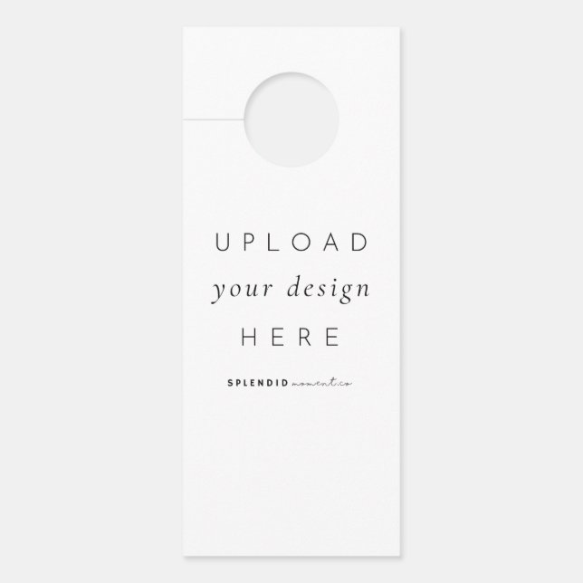 ホテル用ドアハンガーカード ドアノブサイン (正面)