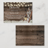 ホテル素朴宿泊施設ラブウッドラダー エンクロージャーカード (正面/裏面)