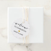 ホテル結婚ゲスト用ウェルカムギフトラベル,金ゴールド フェイバータグ (インサイチュ)