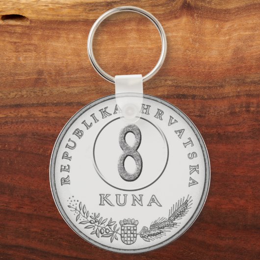 ホテル鍵クナを部屋番号とする キーホルダー (正面)