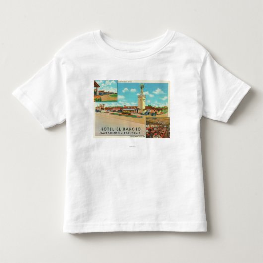 ホテルelランチョの外観 トドラーTシャツ (正面)
