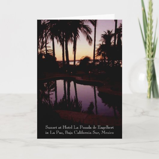 ホテルLaポザーダde Engelbertの日没 カード (正面)