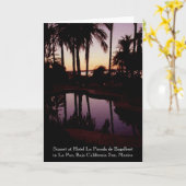 ホテルLaポザーダde Engelbertの日没 カード (黄色い花)