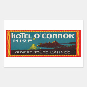 ホテルO'Connor (ニースフランス) 長方形シール