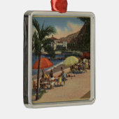 ホテルSt.キャサリンの前のビーチの眺め メタルオーナメント (右)