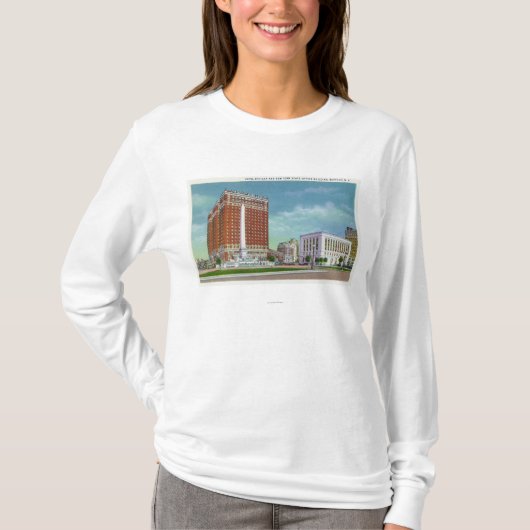 ホテルStatlerおよびNYの州のオフィスBldg Tシャツ (正面)