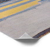 ホドラー – ジュネーブ湖の夜明けにモンブランと… ポスター (角)