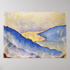 ホドラー – 夕べミストオンレイクトゥン1908 ポスター