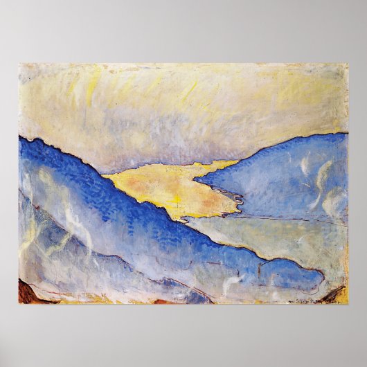 ホドラー – 夕べミストオンレイクトゥン1908 ポスター (正面)