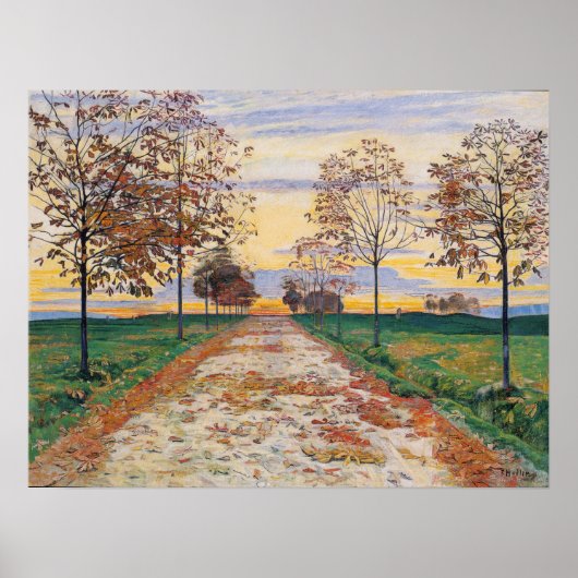 ホドラー – 秋夕べ1892 ポスター (正面)