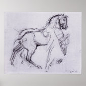 ホドラー – Cavalryman Striding A Horse 1908 ポスター (正面)