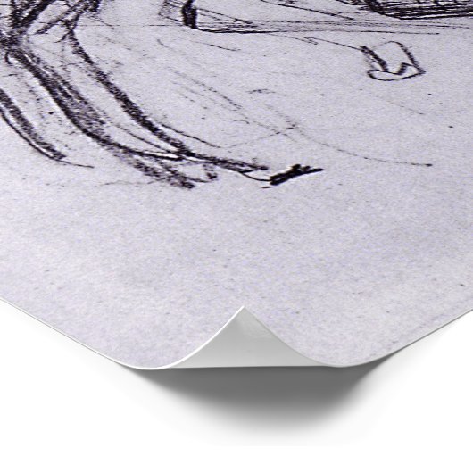 ホドラー – Cavalryman Striding A Horse 1908 ポスター (角)