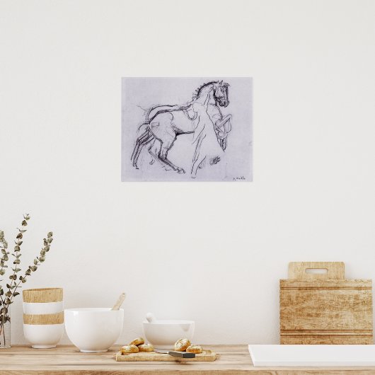 ホドラー – Cavalryman Striding A Horse 1908 ポスター (キッチン)