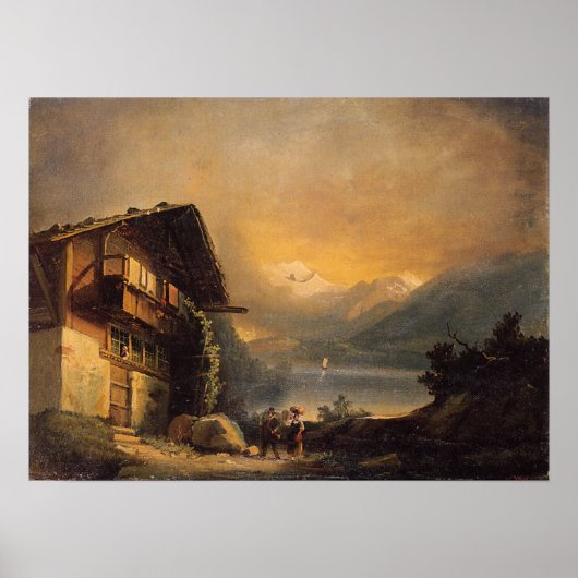 ホドラー – Charlet In Hilterfingen 1871 ポスター (正面)