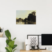 ホドラー – Interlaken 1875の朝 ポスター (ホームオフィス)