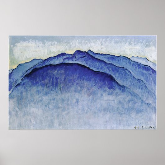 ホドラー – Pinnacles In The Morning 1915 ポスター (正面)