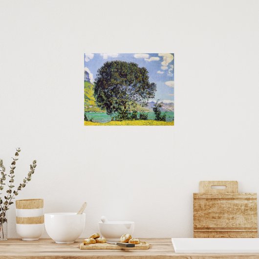 ホドラー – Tree At Brienzersee 1906 ポスター (キッチン)