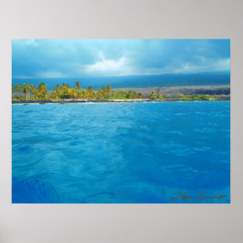 ホナウナウハワイ海風光明媚な写真ポスタープリント ポスター