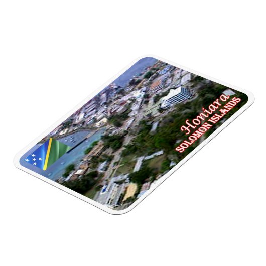 ホニアラ – 空中表示 – ソロモン諸島 –  マグネット (左側)