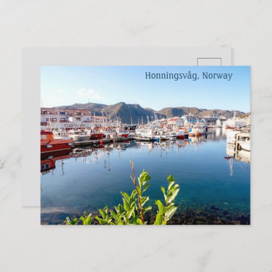 ホニンシュヴァグ,ノルウェー,はがき ポストカード (正面/裏面)