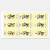 ホニービーファームイエローラベンダー ラベル (シート)