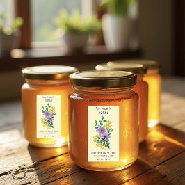 ホニービーファームイエローラベンダー ラベル