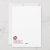 ホヌとハイビスカスのメレカリキマカグリーティングカード シーズンカード (裏面)